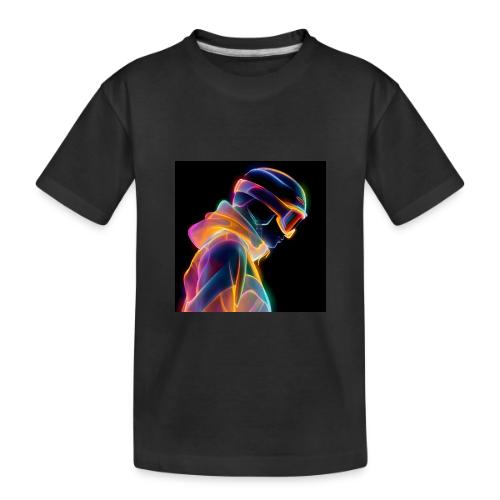 Snowboarding: Neon Gravity Ride - Toddler Premium Organic T-Shirt