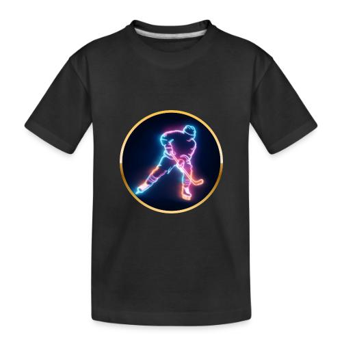 Golden Neon Hockey - Toddler Premium Organic T-Shirt