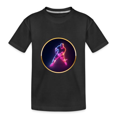 Hockey: Neon Ice Strike - Toddler Premium Organic T-Shirt