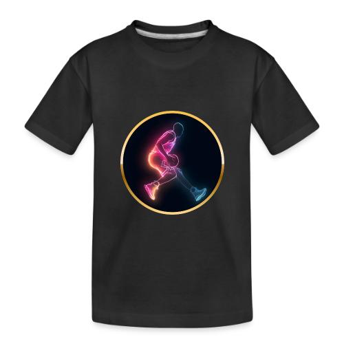 Basketball: Golden Court Glow - Toddler Premium Organic T-Shirt