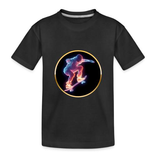 Skateboarding: Neon Skate Orbit - Toddler Premium Organic T-Shirt