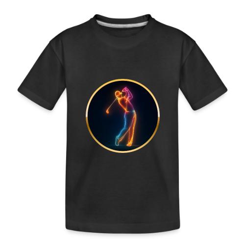 Neon Golf Motion - Toddler Premium Organic T-Shirt