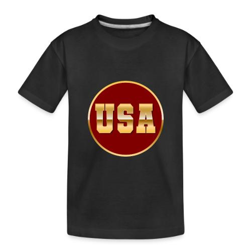Golden USA Seal - Toddler Premium Organic T-Shirt