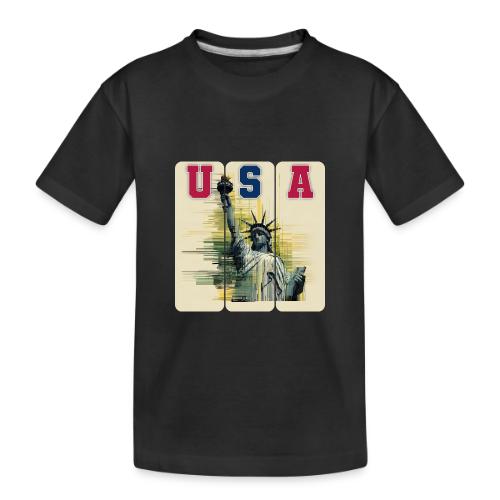 Art illustration of the Statue of Liberty - Toddler Premium Organic T-Shirt