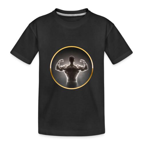 Bodybuilding: Neon Strength Frame - Toddler Premium Organic T-Shirt