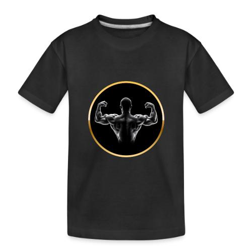 Bodybuilding: Golden Back Power - Toddler Premium Organic T-Shirt