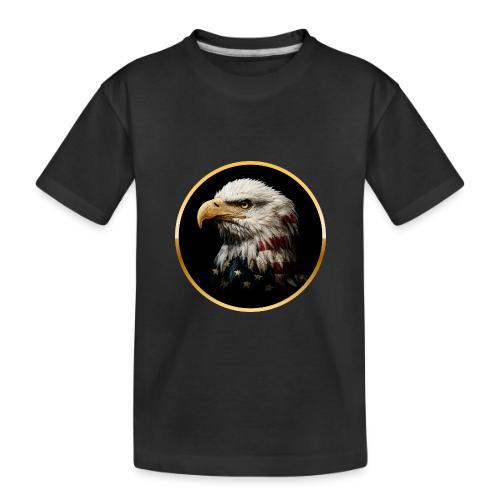 America: Golden Freedom Crest - Toddler Premium Organic T-Shirt