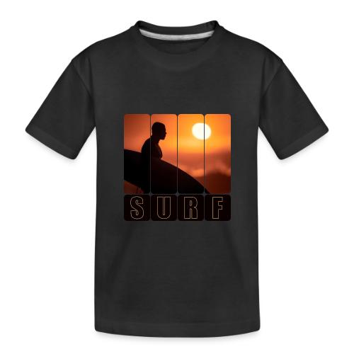 Surfing: Sunset Surf Panels - Toddler Premium Organic T-Shirt
