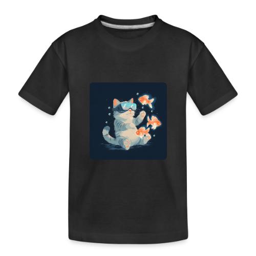 Cat: VR Fish Chase - Toddler Premium Organic T-Shirt