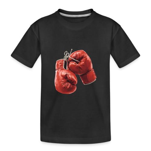 Boxing: Hanging Gloves Icon - Toddler Premium Organic T-Shirt