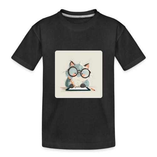 Creative Cat Digital Artist Illustration - Toddler Premium Organic T-Shirt
