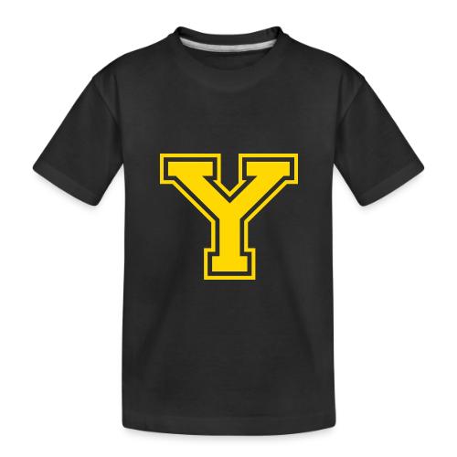 Letter Y – Capital Athletic Alphabet Monogram - Toddler Premium Organic T-Shirt