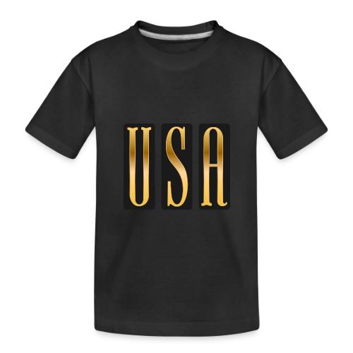 USA Gold Monolith - Toddler Premium Organic T-Shirt