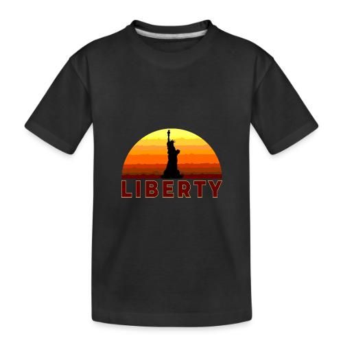 USA: Sunset Liberty Bold - Toddler Premium Organic T-Shirt