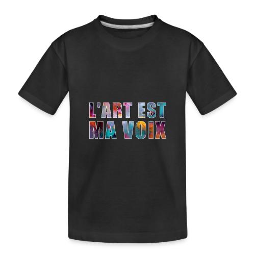 Art is my voice - Toddler Premium Organic T-Shirt