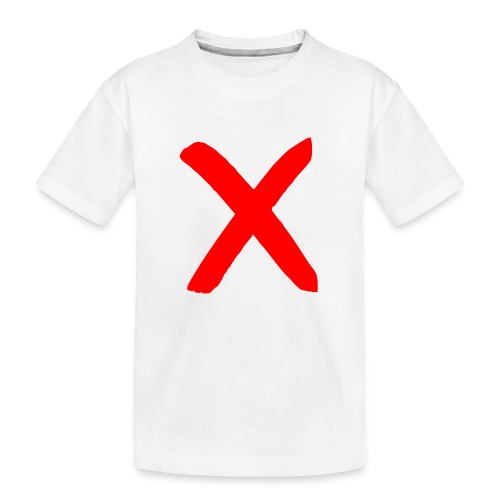 X, Big Red X - Toddler Premium Organic T-Shirt