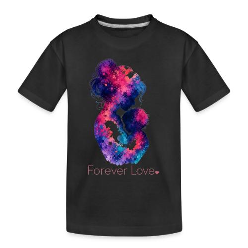 Forever Love-Vibrant Watercolor Mother-Child - Toddler Premium Organic T-Shirt