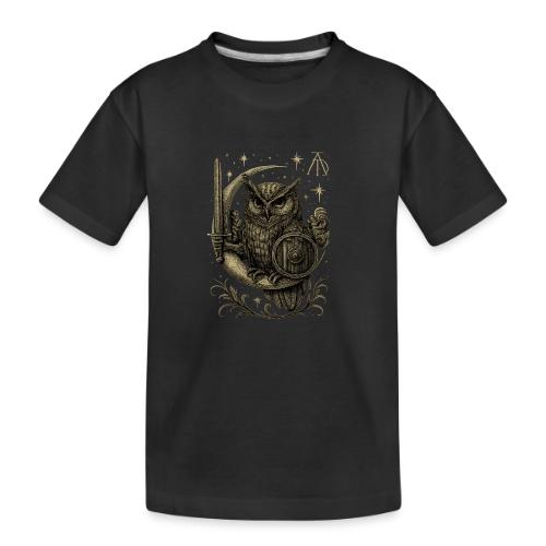 Moon Warrior Owl – Celestial Strength Tee - Toddler Premium Organic T-Shirt