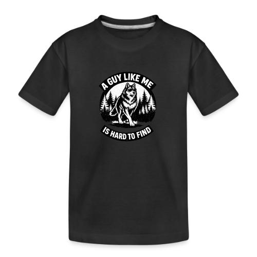 Funny Wolf Shirt – Hard to Find Retro Tee - Toddler Premium Organic T-Shirt