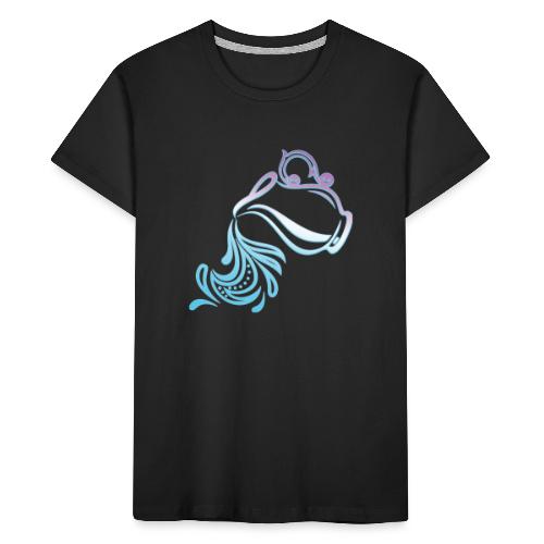 Aquarius Zodiac Air Sign Water Bearer Logo - Toddler Premium Organic T-Shirt