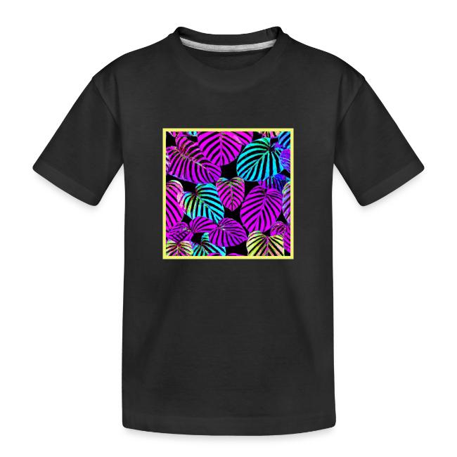 NeonLeaf Harmony Vibrant Pattern