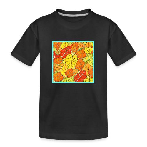 Neon Foliage Burst Vibrant Design - Toddler Premium Organic T-Shirt
