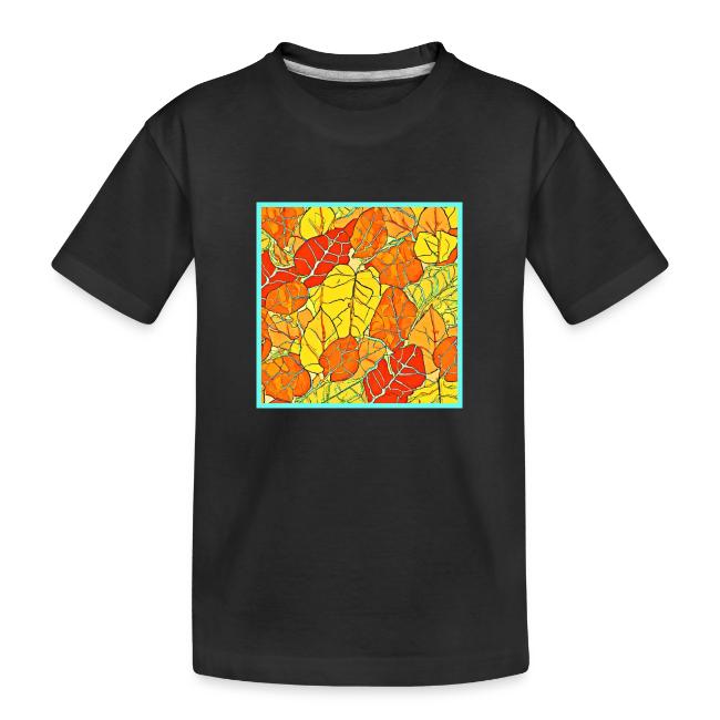 Neon Foliage Burst Vibrant Design