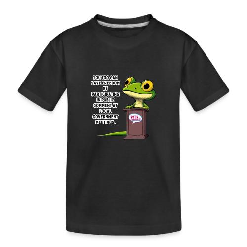 Public Comment Lizard Design - Toddler Premium Organic T-Shirt