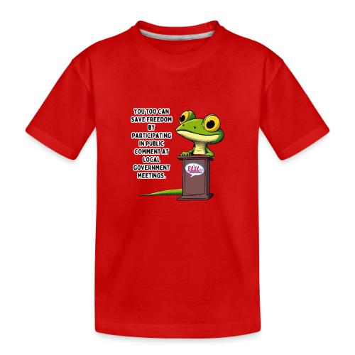 Public Comment Lizard Design - Toddler Premium Organic T-Shirt