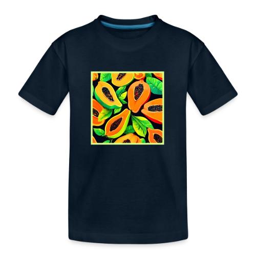 Tropical Papaya Paradise - Toddler Premium Organic T-Shirt