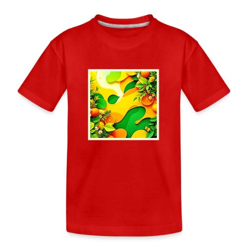 Fresh Citrus Summer Vibes Art - Toddler Premium Organic T-Shirt