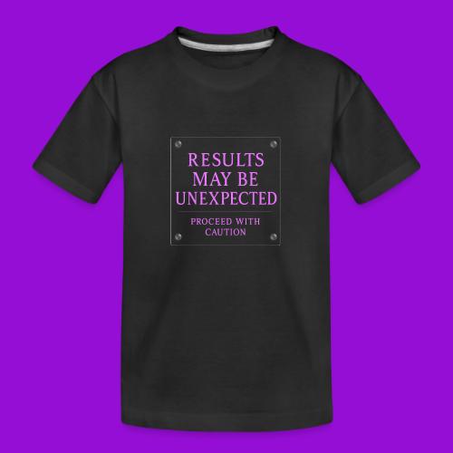 Results - Neon Purple - Toddler Premium Organic T-Shirt