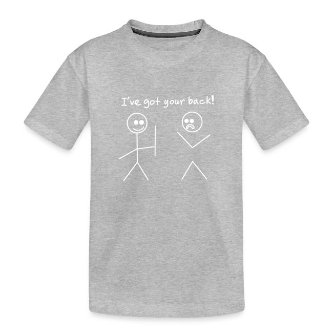 Got Your Back Stick Figure Design