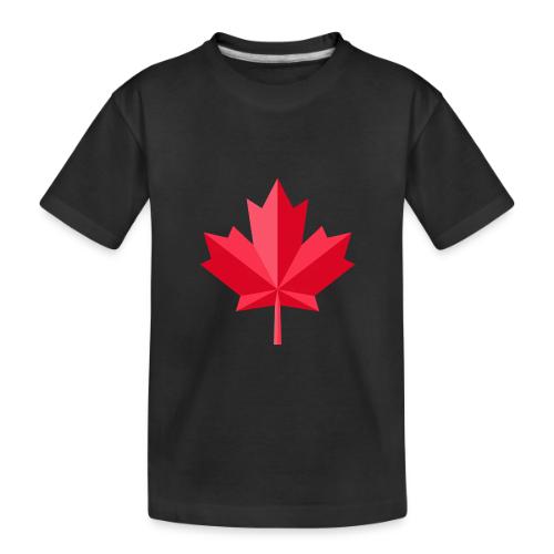 Canadian red maple leaf - Toddler Premium Organic T-Shirt