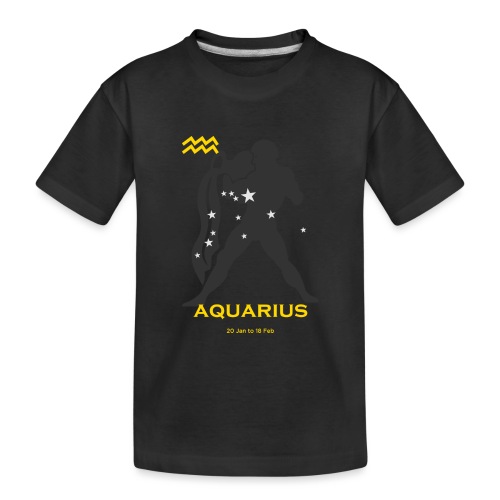 Aquarius zodiac astrology horoscope - Toddler Premium Organic T-Shirt
