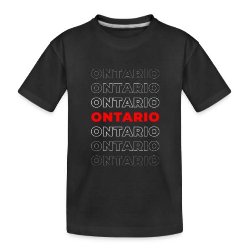 Ontario Outline - Toddler Premium Organic T-Shirt