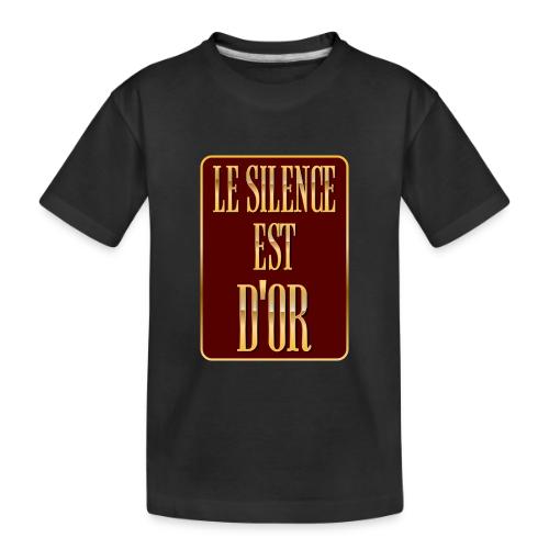Silence is golden - Toddler Premium Organic T-Shirt