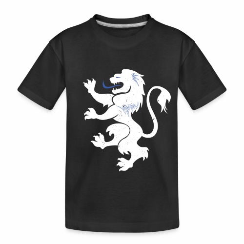 Proud Lion With Blue Accents - Toddler Premium Organic T-Shirt