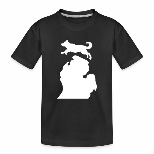 Bark Michigan Husky - Michigan Tech Colors - Toddler Premium Organic T-Shirt