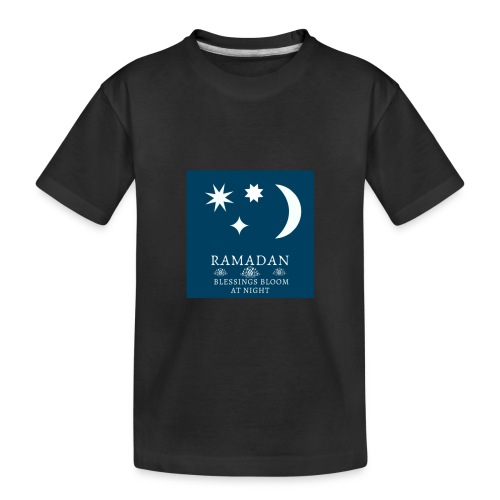 Ramadan Blessings Bloom at Night - Toddler Premium Organic T-Shirt