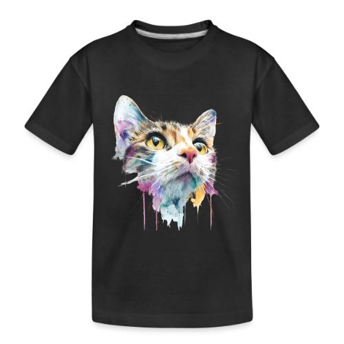Chromatic Cat Splash - Toddler Premium Organic T-Shirt