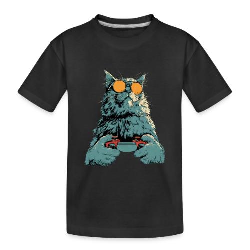 Cat: Fluff Mode On - Toddler Premium Organic T-Shirt