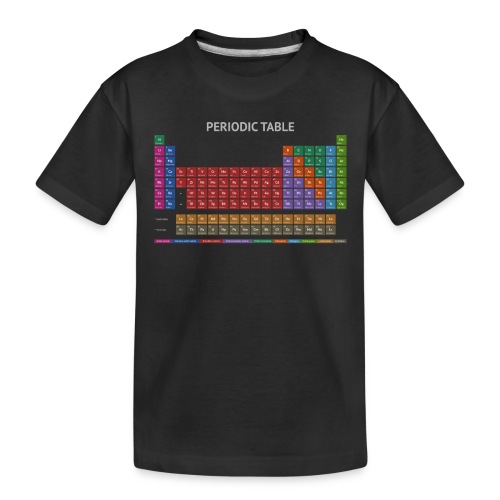 Periodic Table T-shirt (Dark) - Toddler Premium Organic T-Shirt