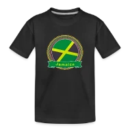 Jamaica Happy Holi Color Framed Jamaica Flag Banne - Toddler Premium Organic T-Shirt
