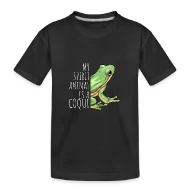 My Spirit Animal is a Coqui Boricua Puerto Rico - Toddler Premium Organic T-Shirt