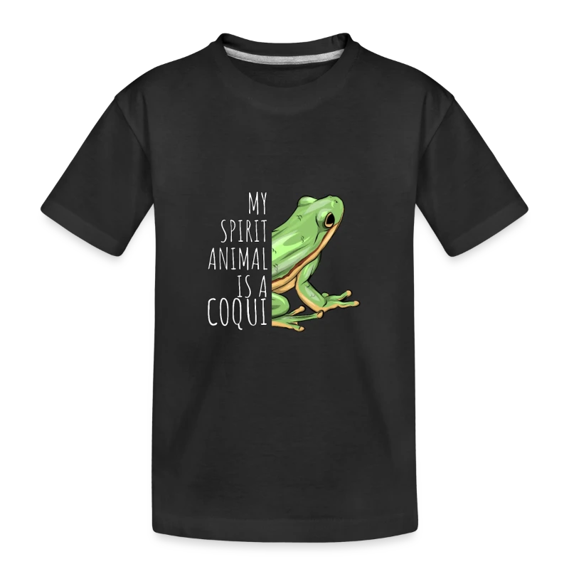 My Spirit Animal is a Coqui Boricua Puerto Rico - Toddler Premium Organic T-Shirt