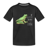 Mi Espiritu Animal es el Coqui Boricua Puerto Rico - Toddler Premium Organic T-Shirt