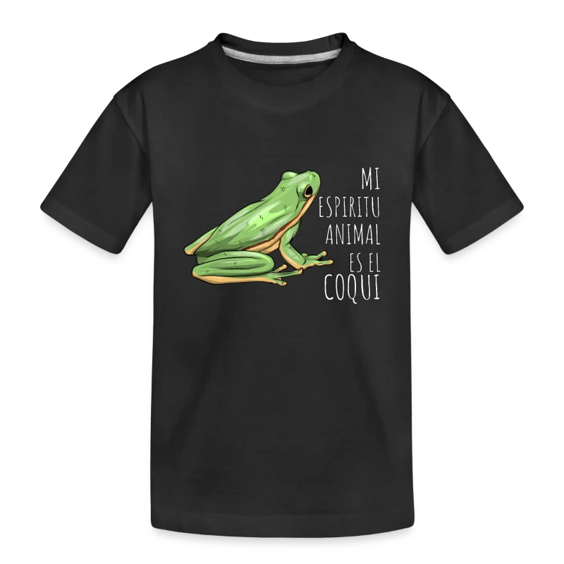 Mi Espiritu Animal es el Coqui Boricua Puerto Rico - Toddler Premium Organic T-Shirt