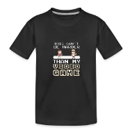 It Can't Be Harder Than My Video Game - Vintage 8 - Toddler Premium Organic T-Shirt