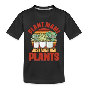 Rétro Jardinage Maman Humour Pour Une Plante Mami - T-shirt bio Premium pour bambins - noir - Devant